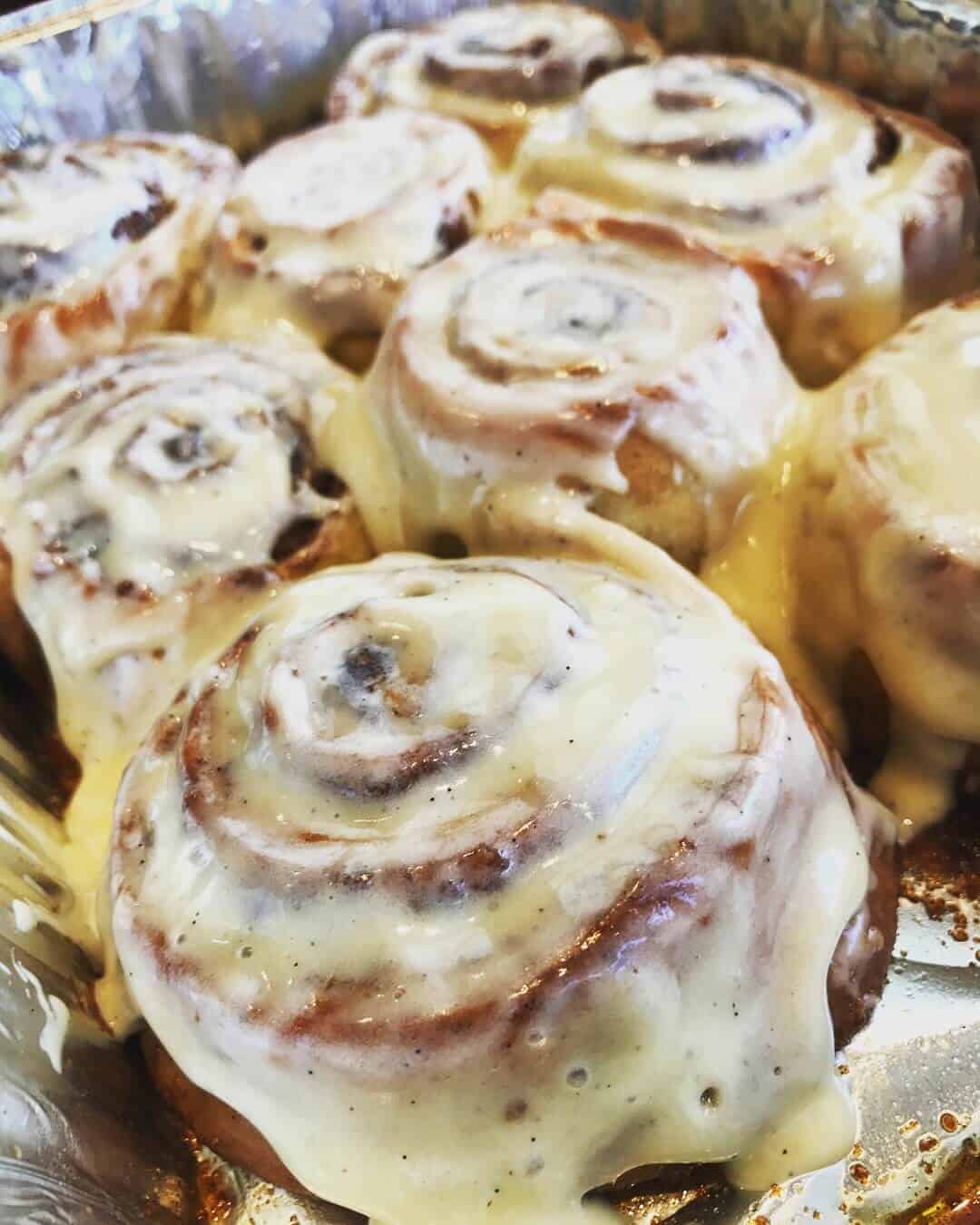Cinnamon rolls Cinnamon rolls with cream cheese frosting