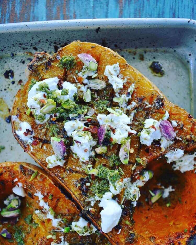 Herb roasted squash