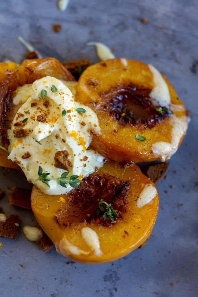 Spiced Roasted Peaches