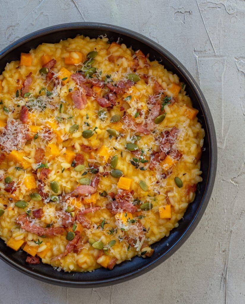 Pumpkin Pork Risotto