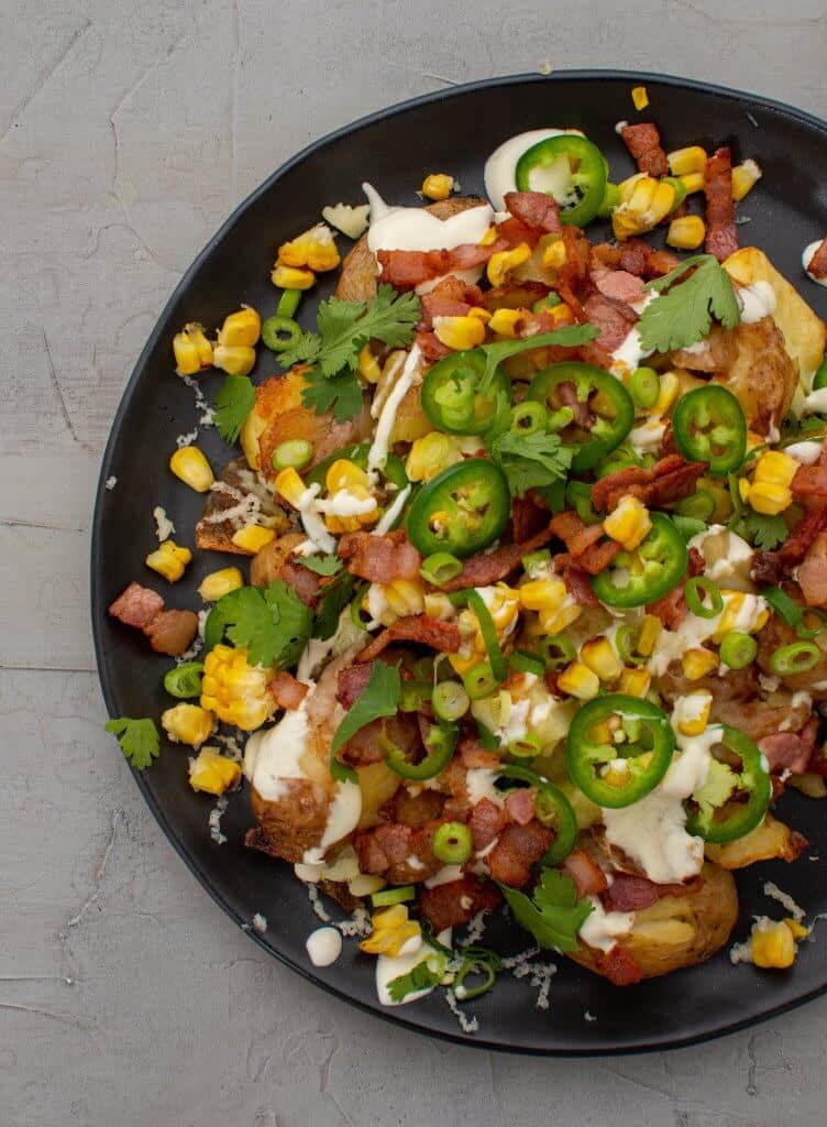 Loaded Smashed Potatoes