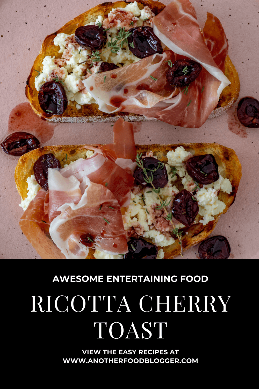 rriicotta cherry toast