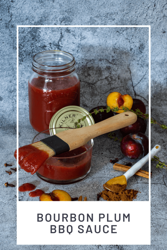 plums, spices and plum bbq sauce