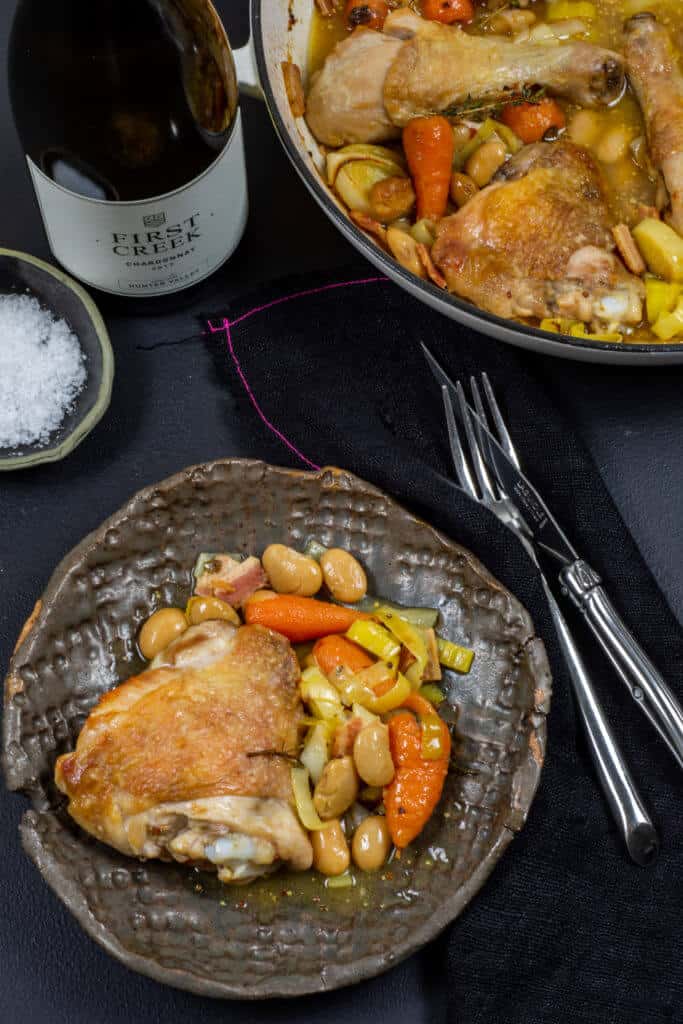 Chicken Cassoulet & Chardonnay Wine