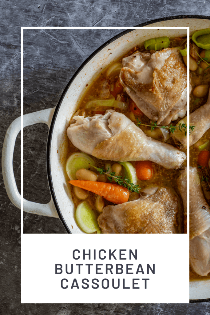 Chicken & vegetables in shallow casserole dish