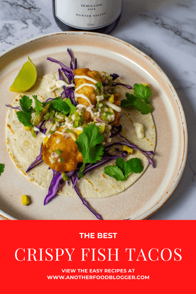 crispy fish taco on a plate