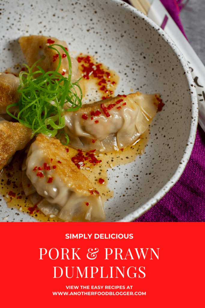 pork & prawn dumplings in a bowl