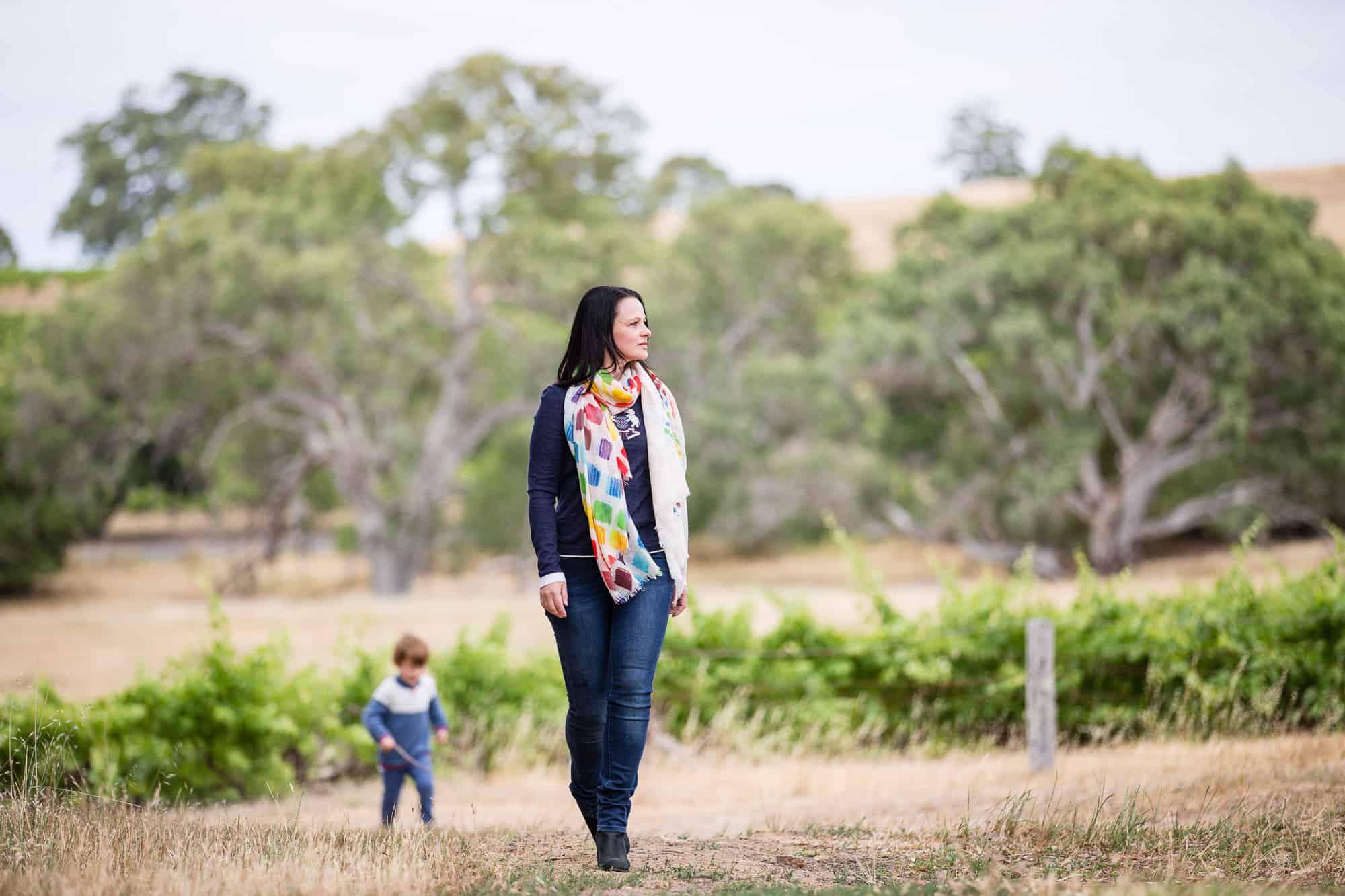 Elena Brooks in the Dandelion Vineyard
