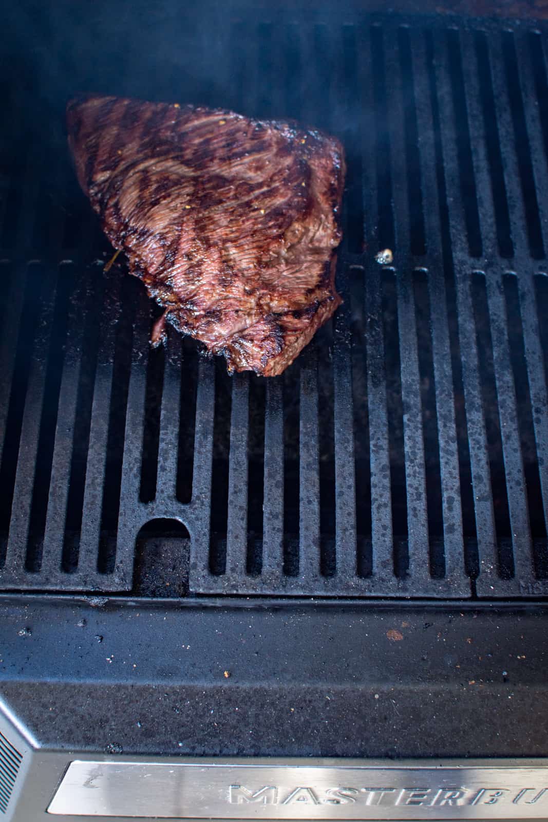 bavette/flank steak on the grill