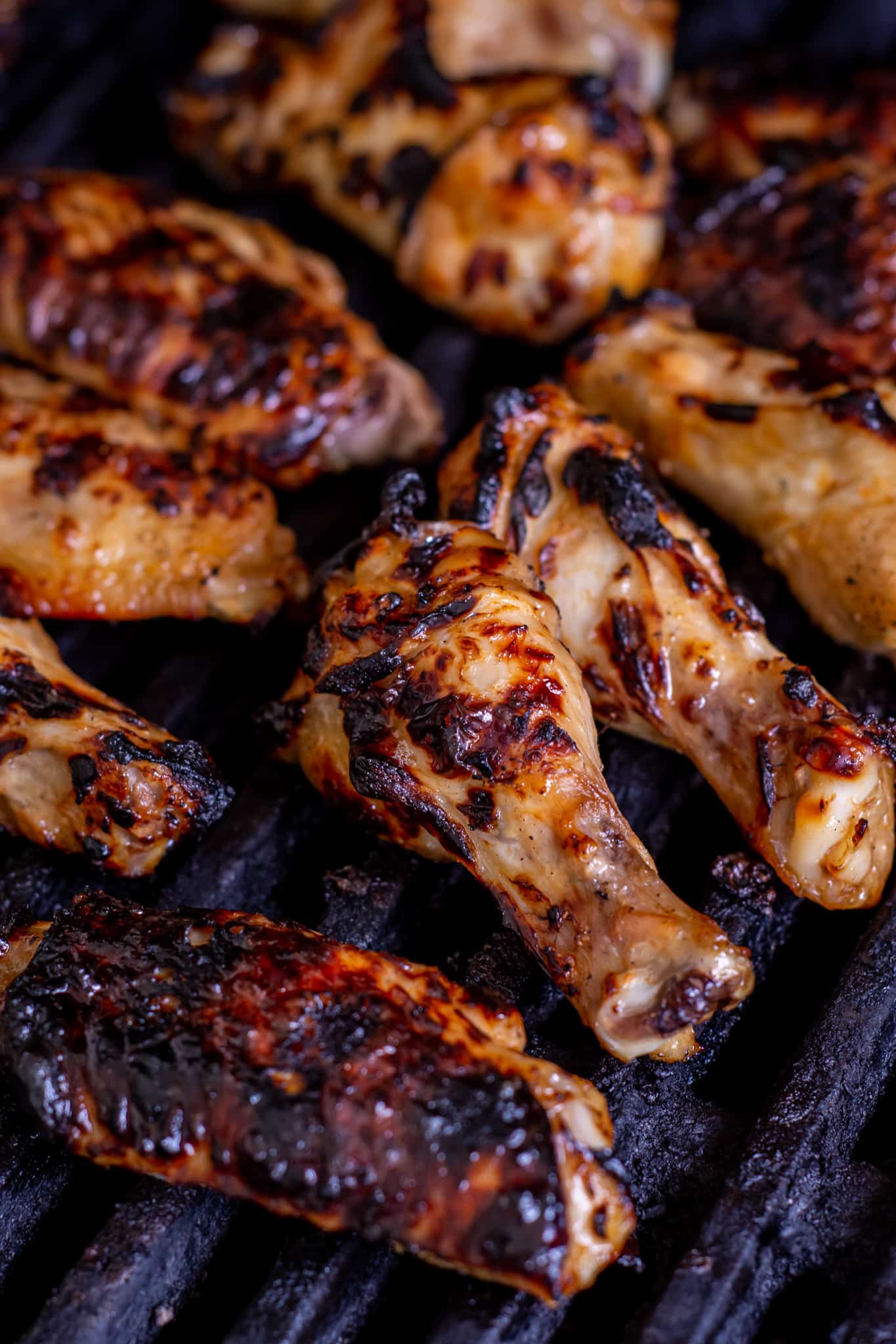 chicken nibbles being grilled on the BBQ