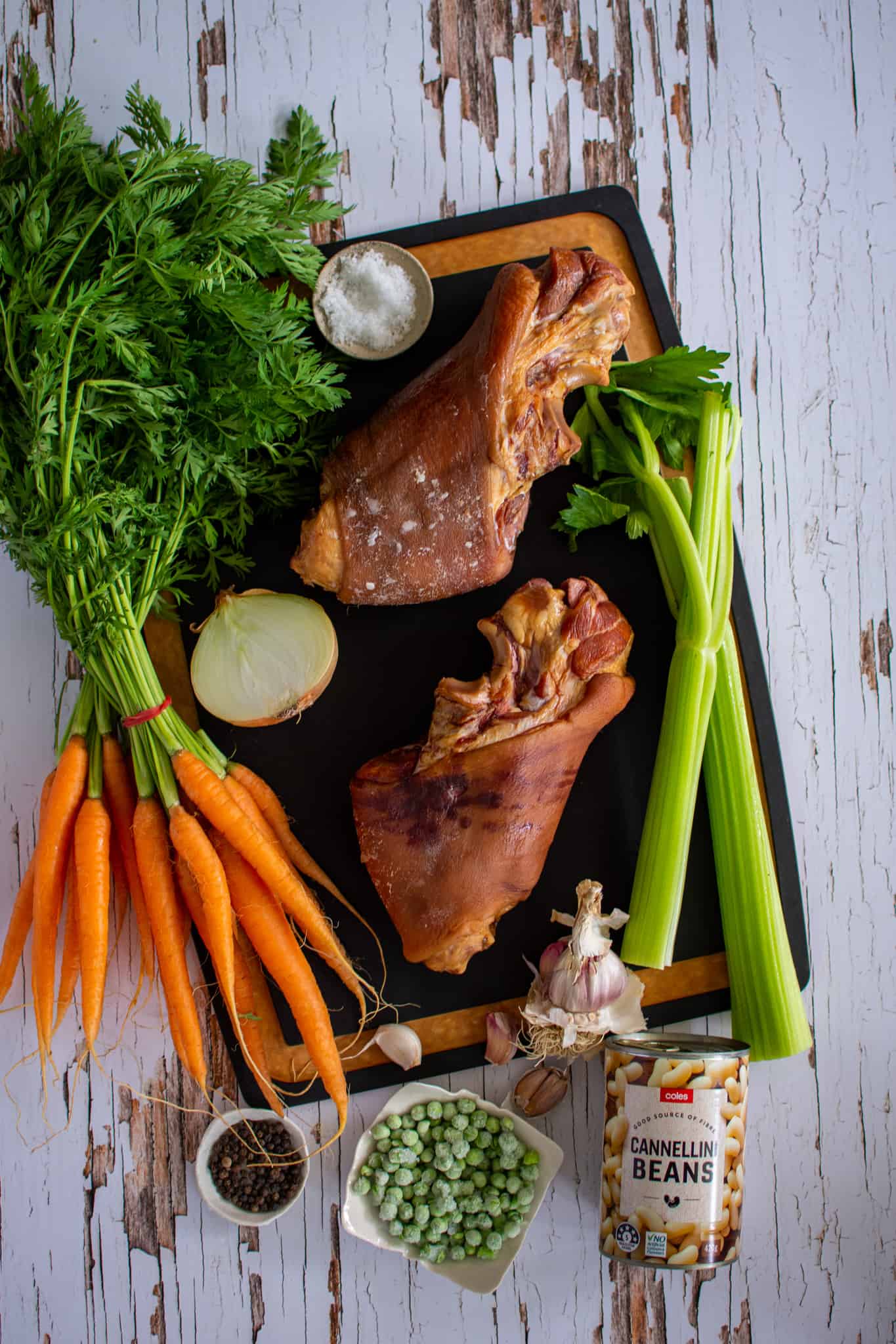 ingredients needed to make ham hock stew